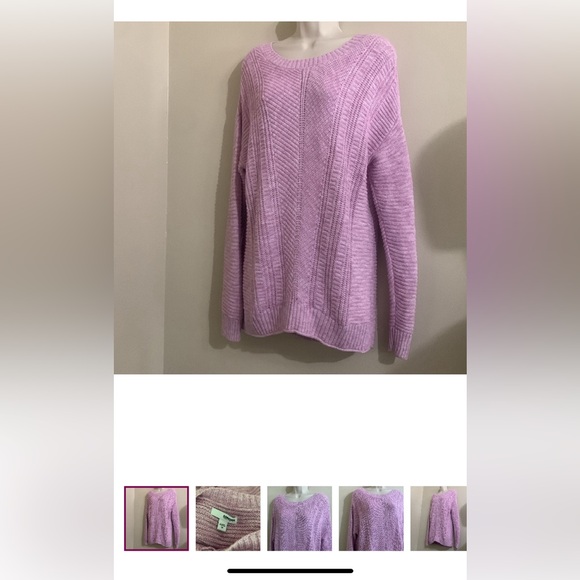 Not so mystery box 9 items- 3 new woman medium sweaters leggings earrings + more - Picture 3 of 15